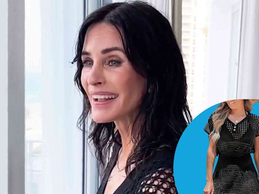 Courteney Cox Referenced a Hilarious Friends Moment While Wearing a Crochet Cover-Up — Shop Lookalikes from $20
