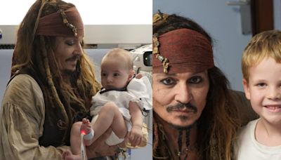 Johnny Depp volvió a ser Jack Sparrow: visitó a niños en hospital