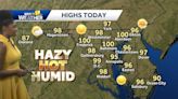 Dangerously hot temperatures in the forecast this afternoon in Maryland