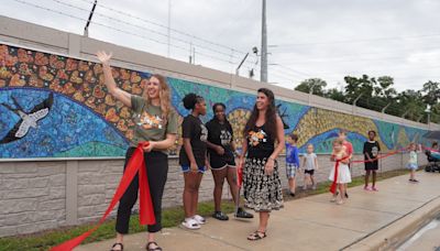 Gainesville celebrates mosaic HeART Wall with ribbon-cutting ceremony at Depot Park