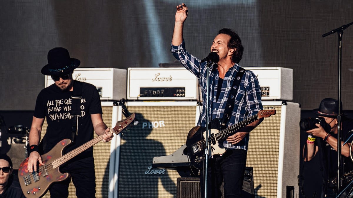 Eddie Vedder is delivering Donald Trump a message through song