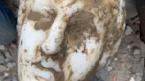 Marble head unearthed during works in Rome piazza