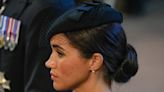 Meghan Markle wore earrings gifted to her by the Queen during a service honoring the late monarch