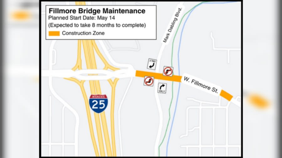 Bridge maintenance for Fillmore Street begins