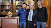 AMLO recibe a Pablo Iglesias, fundador del partido Podemos