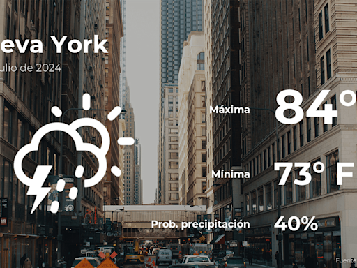 Pronóstico del tiempo en Nueva York para este martes 23 de julio - El Diario NY