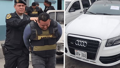 Banda usaba auto Audi para desmantelar autopartes en Santa Anita y venderlas en el mercado negro