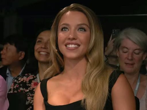 Sydney Sweeney cringes when shown an AI-generated image of herself