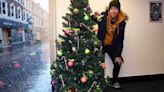 Christmas tree baubles filled with bodily fluids go on display