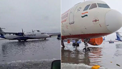 Video: Kolkata Airport Flooded, Planes Parked On Waterlogged Taxiways
