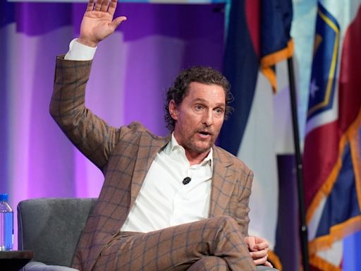 Actor Matthew McConaughey tells governors he is still mulling future run for political office