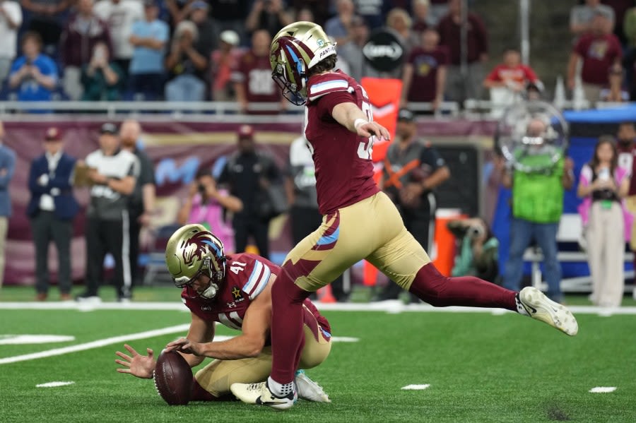 Lions sign Jake Bates, UFL kicker who hit 3 FGs of at least 60 yards this season