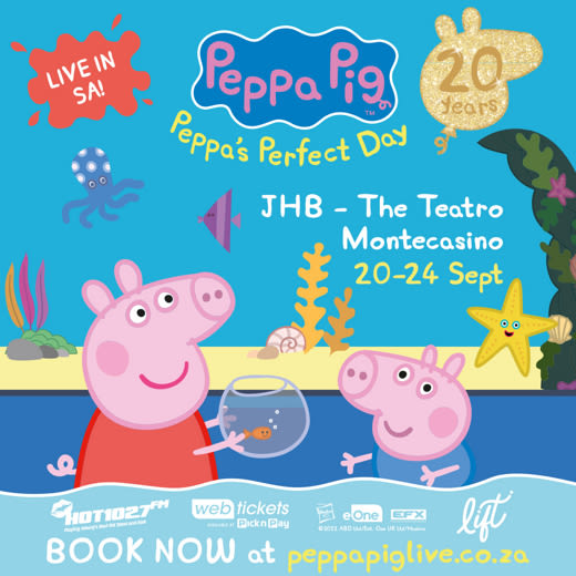 Peppa Pig Celebrates 20th Anniversary with LIVE tour across SA! in South Africa at Teatro at Montecasino 2024