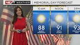 It's a mostly muggy Memorial Day for South Florida metro areas