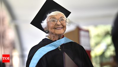 105-year-old woman graduates from Stanford University after 83-year hiatus - Times of India
