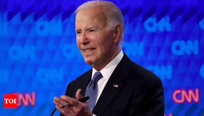 A halting Biden tries to confront Trump at debate but stirs democratic panic about his candidacy - Times of India