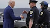 Biden touts efforts to boost law enforcement as police unions flock to Trump