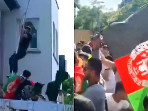 Video: Pakistani consulate attacked by 'Afghans' in Germany, flag pulled down