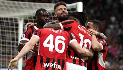 Olivier Giroud scores in his final game for AC Milan ahead of MLS move