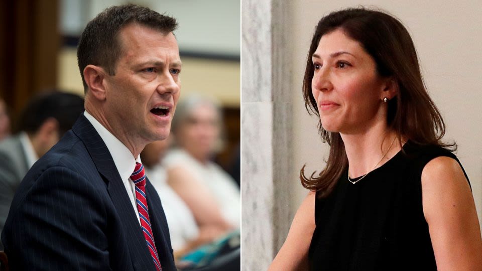 Former FBI officials Peter Strzok and Lisa Page reach settlement with DOJ over release of their text messages