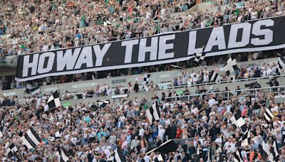 See NUFC fan tributes and players with children on the St James' Park pitch