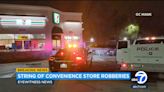 At least 7 convenience stores in LA, Orange counties robbed; cash registers stolen