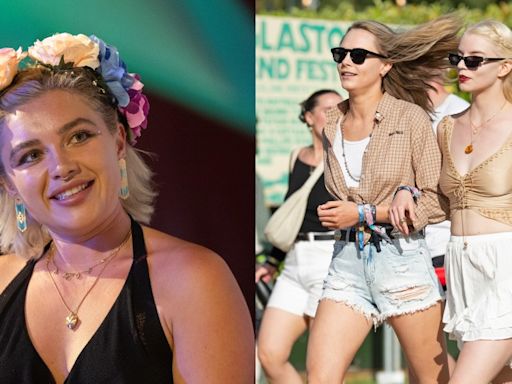 Florence Pugh Nods to ‘Midsommar’ in Flower Crown and Double-slit Dress, Anya Taylor-Joy Opts for Airy Summer Style and...