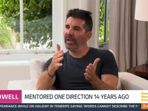 Simon Cowell's appearance on Good Morning Britain leaves viewers distracted