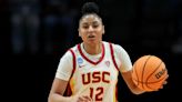Caitlin Clark tells JuJu Watkins spotlight is on her now, Fever star offers support while practicing at USC