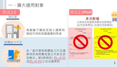 加速震災紅黃單社區重建 新北降低同意比門檻新制今日上路