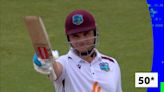 England vs West Indies: Joshua Da Silva reaches half-century against England