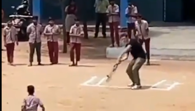 Video: SRH Skipper Pat Cummins Plays Cricket With School Kids In Hyderabad