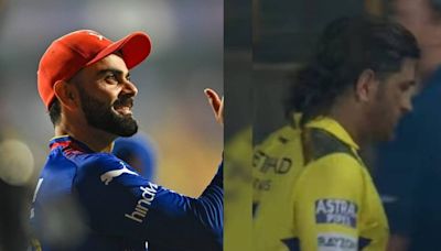 Virat Kohli followed by another RCB legend into CSK dressing room to meet MS Dhoni after viral no-handshake scene