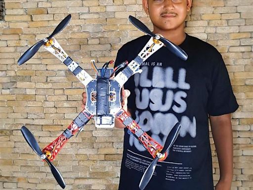 Teen innovator develops drone for firefighting