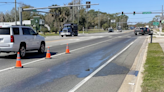 ‘Worse than driving on ice’: Oil spill causes road closure in Crystal River