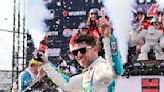 Denny Hamlin holds off Larson late to win NASCAR Cup race at Dover Motor Speedway