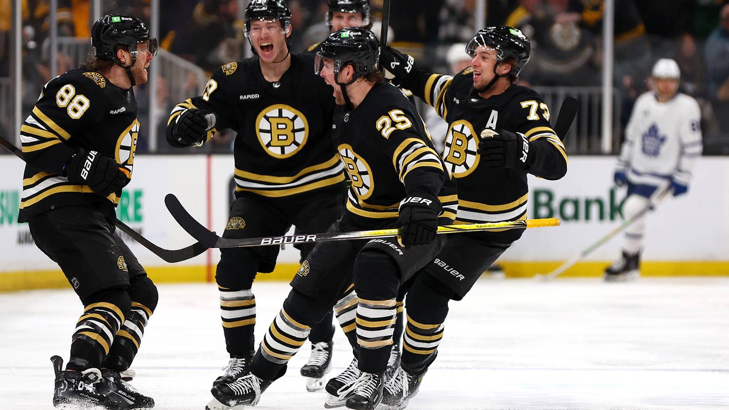 David Pastrnak scores in overtime to lift Bruins to Game 7 win over rival Maple Leafs