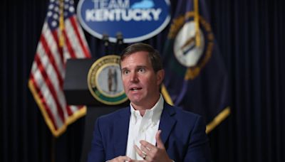 The Andy Beshear-for-VP blitz continues as he speaks at Harris campaign rally in Georgia