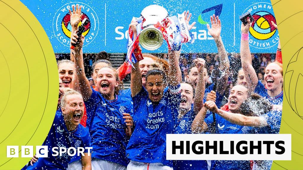 Watch Rangers complete cup double with win over Hearts