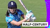 Women's ODI: Best shots of Maia Bouchier's half-century against New Zealand