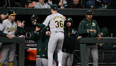 Brent Rooker hits a go-ahead double in the 10th to carry the Athletics past the Orioles 3-2