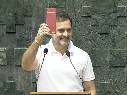 Watch | Constitution in his hand, Rahul Gandhi takes oath as Rae Bareli MP