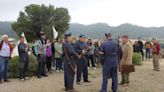 La VI Trinchera Viviente de la Ruta Orwell atrae a casi 300 personas hasta la sierra de Alcubierre