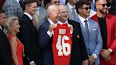 Super Bowl Champs Patrick Mahomes and Travis Kelce Don Rolex President Watches to Meet President Biden