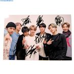 BTS 防彈少年團 親筆簽名照片 6寸 宣傳照 集體照 2021.9.29 16〖奶茶Idol商品】