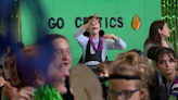 Students hold pep rally for Boston Celtics