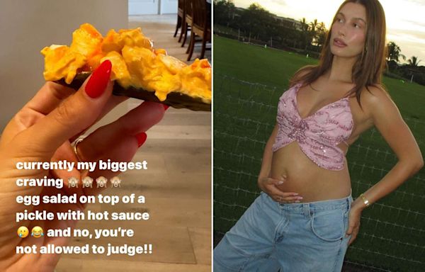 Pregnant Hailey Bieber Reveals Her ‘Biggest Craving’: ‘You’re Not Allowed to Judge’
