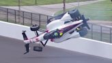 Indy 500 Fast Friday practice halted by Siegel’s flying crash