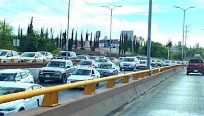 Reportan caos vial en túnel de la Cantera y San Felipe