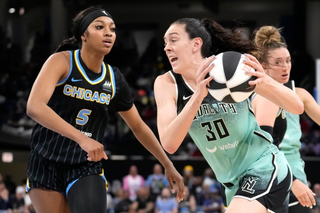 Angel Reese’s double-double streak continues as Liberty defeat Sky at Barclays Center